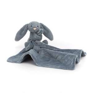 Jellycat Bashful Dusky Blue Hase Schnuffeltuch | WGCU-69425