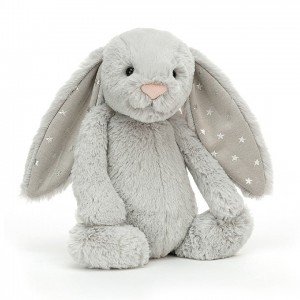 Jellycat Bashful Shimmer Hase Mittelgroß | YBZM-79840