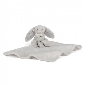 Jellycat Bashful Silver Hase Schnuffeltuch | YHCQ-46872