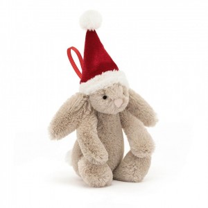 Jellycat Bashful Weihnachten Hase Decoration Kleiner | UZJC-78563