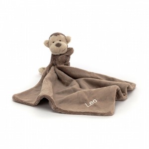 Jellycat Personalised Bashful Affe Schnuffeltuch | OAGU-83190