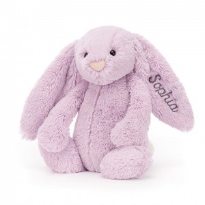 Jellycat Personalised Bashful Lilac Hase Mittelgroß | IFBM-49730