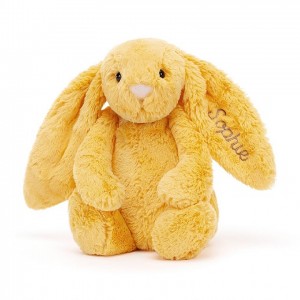 Jellycat Personalised Bashful Sunshine Hase Mittelgroß | VMUX-34560