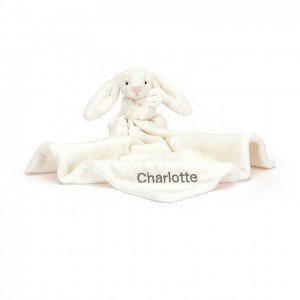 Jellycat Personalised Bashful cremefarbenen Hase Schnuffeltuch | ABWI-41638