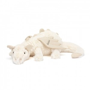 Jellycat Personalised Snow Drache Riesig | AWDF-39706