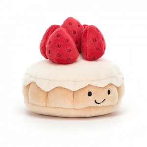 Jellycat Pretty Patisserie Tarte Aux Fraises | VTWS-53061