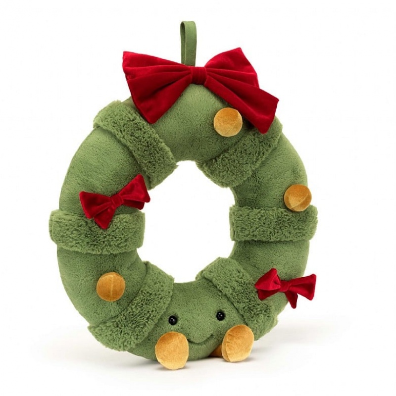 Jellycat Amuseable Geschmückter Weihnachtskranz | TSJC-07419