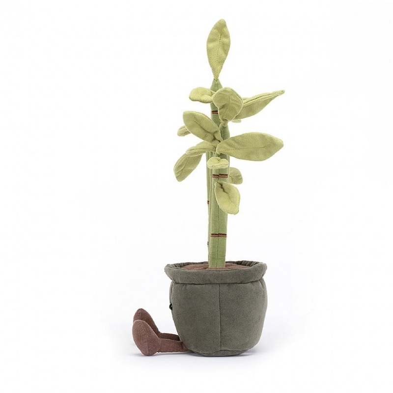 Jellycat Amuseable Potted Bamboo | XVJI-51804