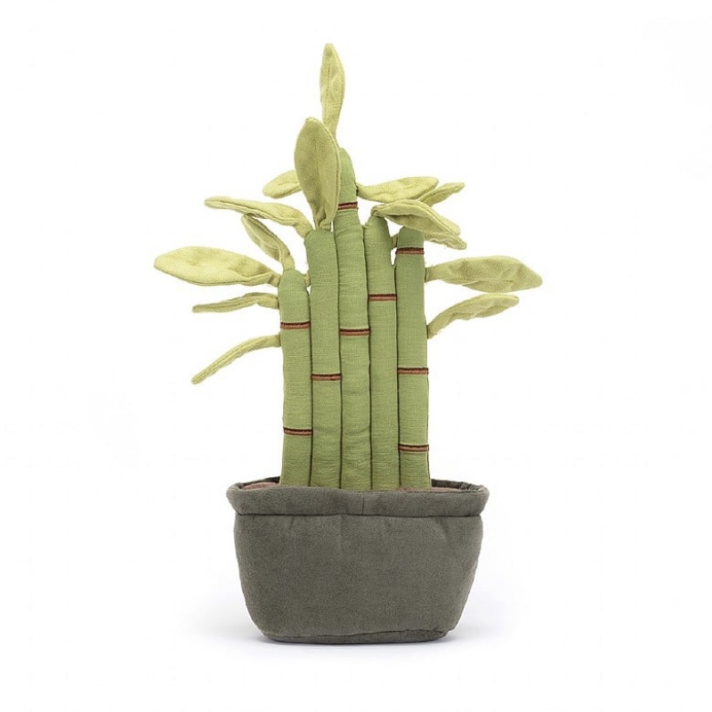 Jellycat Amuseable Potted Bamboo | XVJI-51804