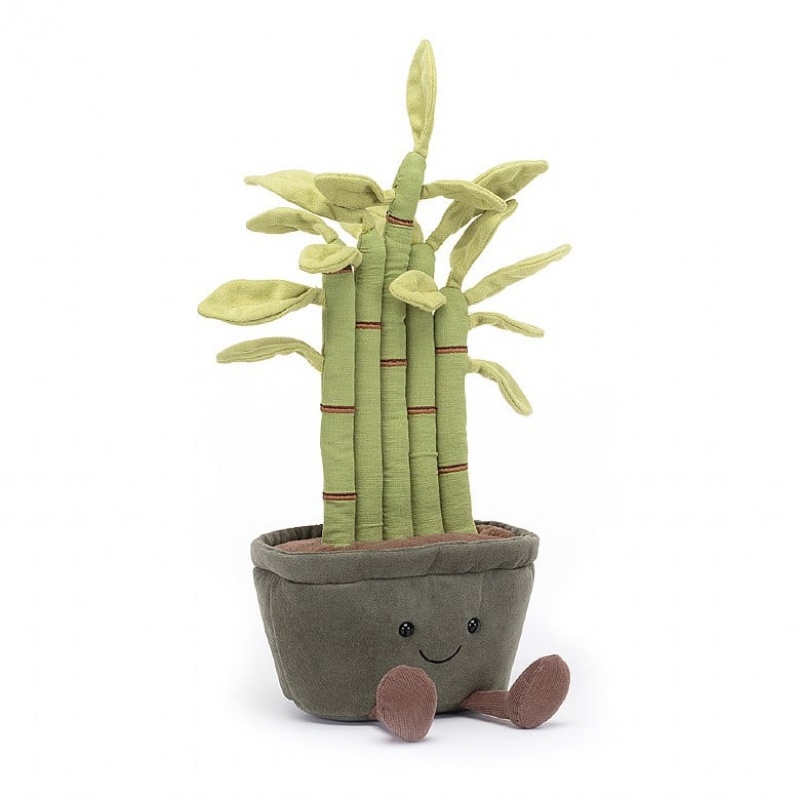 Jellycat Amuseable Potted Bamboo | XVJI-51804