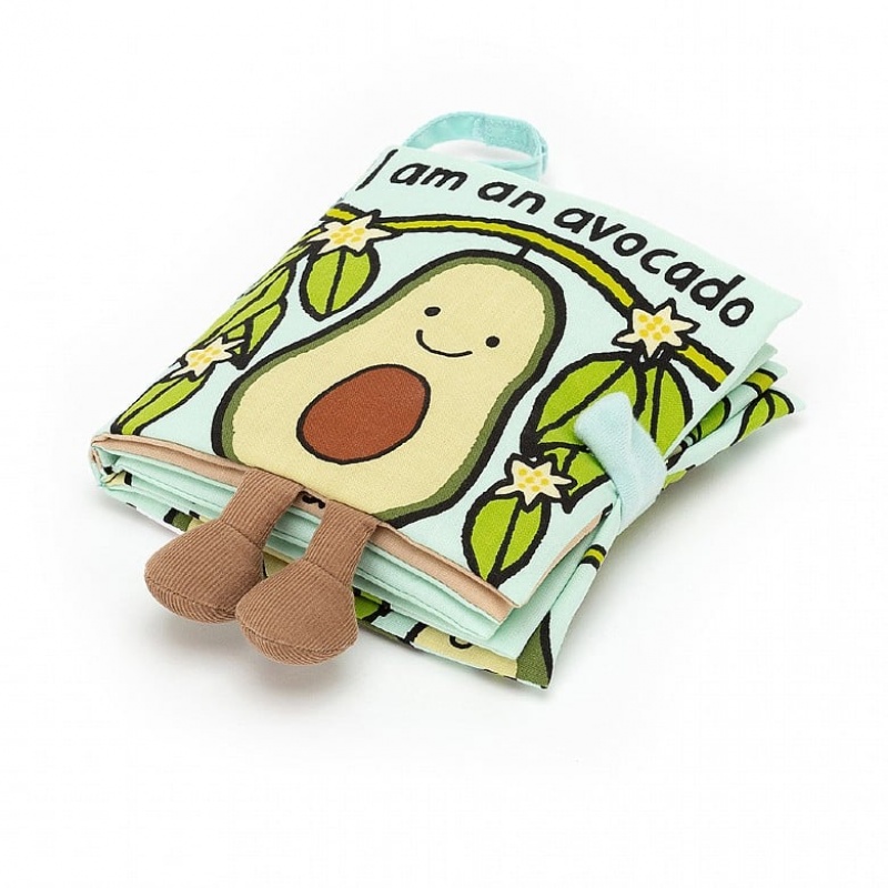 Jellycat Avocado Fabric Buch | WTAL-09532