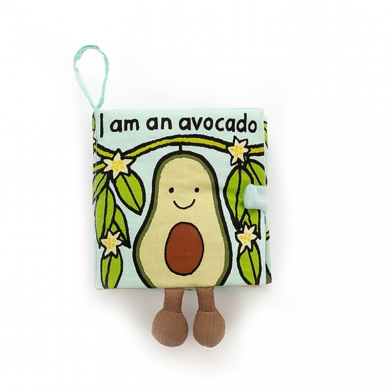 Jellycat Avocado Fabric Buch | WTAL-09532