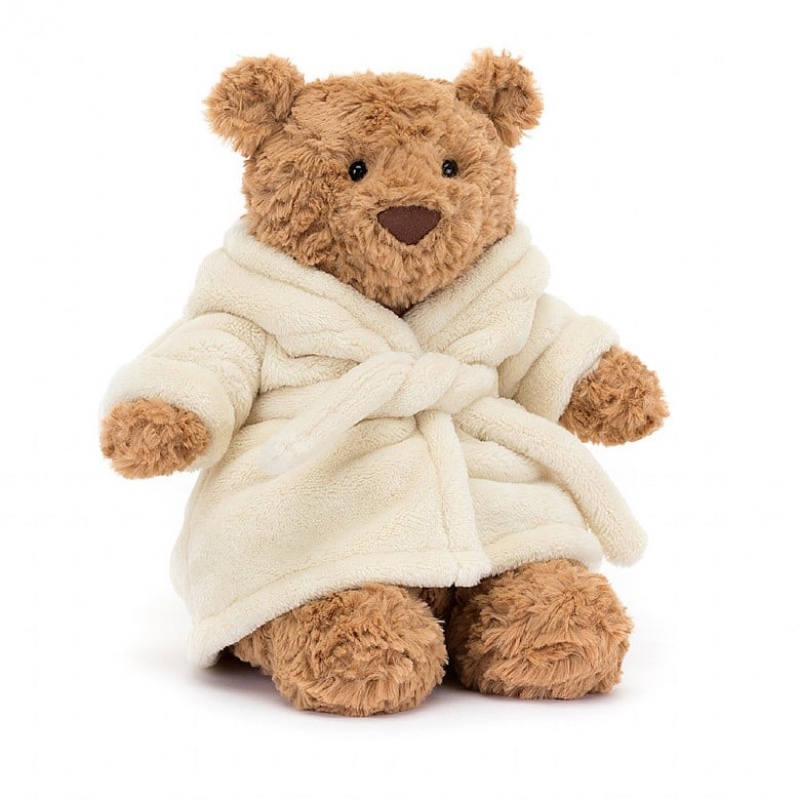 Jellycat Bartholomew Bär Bathrobe Mittelgroß | MRXD-87910