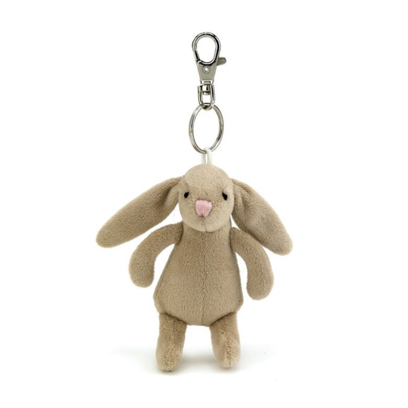 Jellycat Bashful Beige Hase Schlüsselanhänger | XFKV-68291