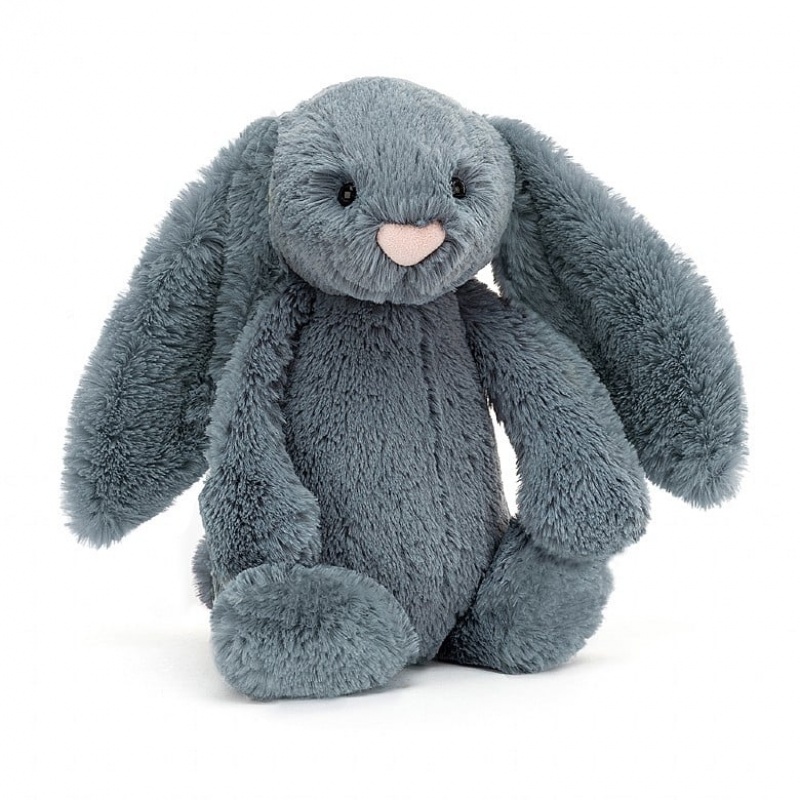 Jellycat Bashful Dusky Blue Hase Kleiner | UJKV-03127