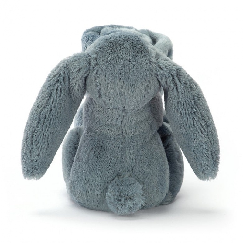 Jellycat Bashful Dusky Blue Hase Schnuffeltuch | NVJH-61857