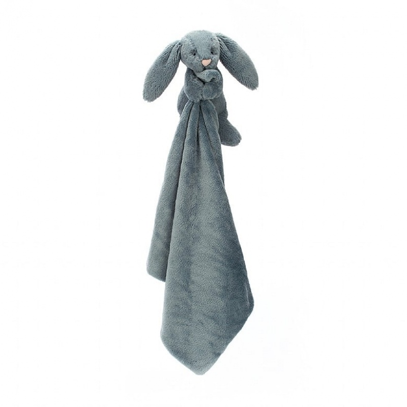 Jellycat Bashful Dusky Blue Hase Schnuffeltuch | NVJH-61857