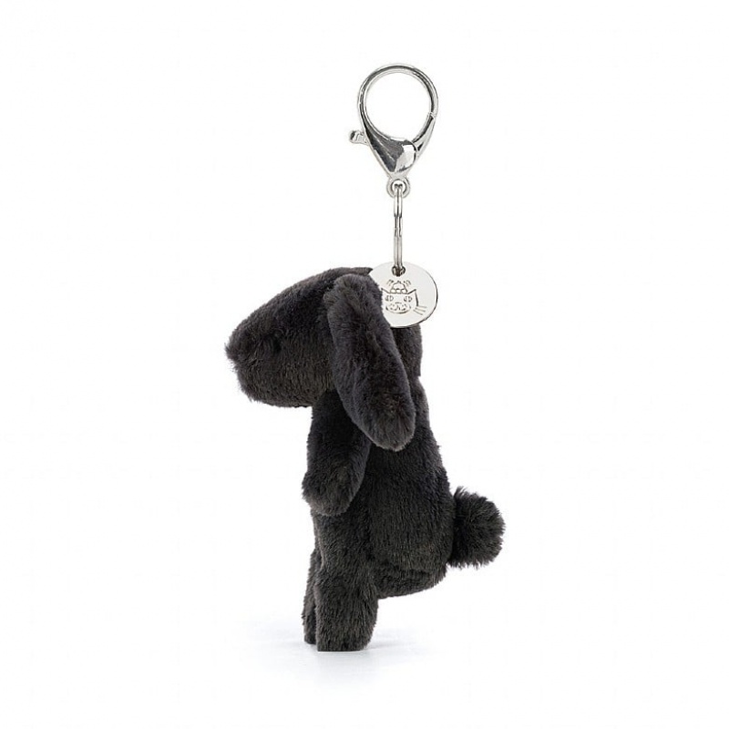 Jellycat Bashful Hase Inky Schlüsselanhänger | JQHP-76083