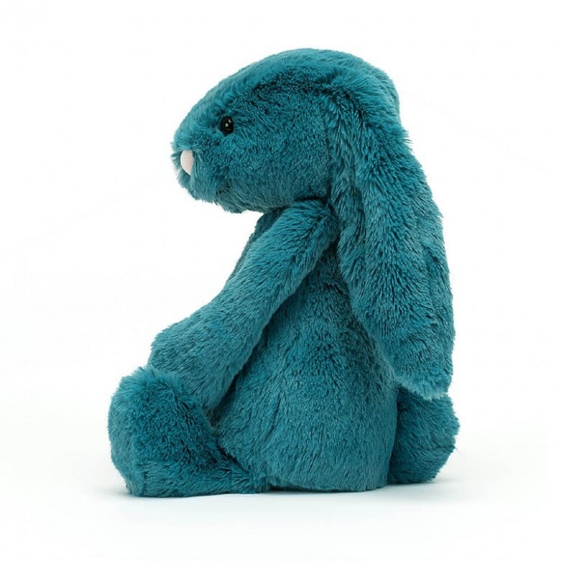 Jellycat Bashful Mineral Blue Hase Kleiner | LMNH-35420