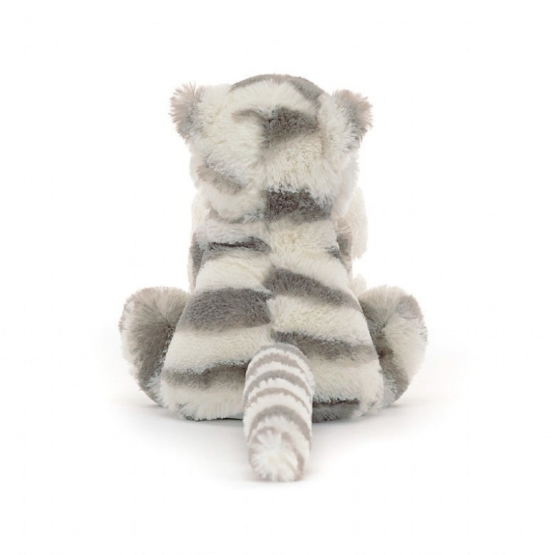 Jellycat Bashful Schneetiger Schnuffeltuch | IKQU-01649