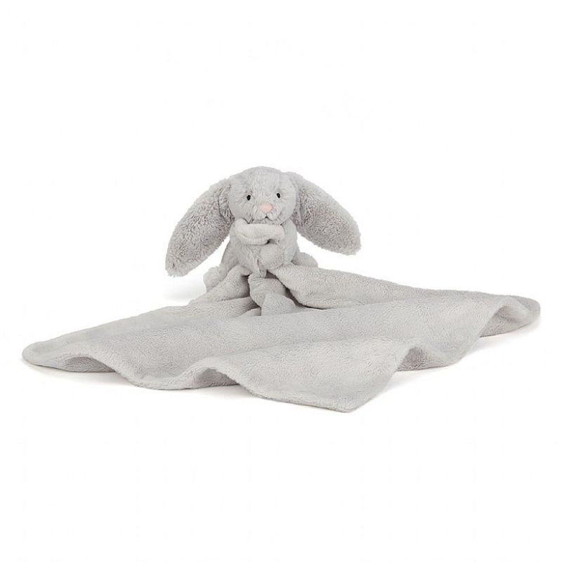 Jellycat Bashful Silver Hase Schnuffeltuch | YHCQ-46872