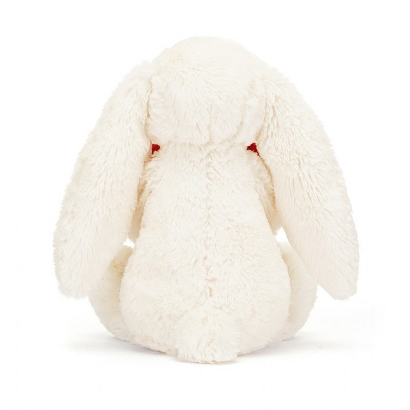 Jellycat Bashful roten Love Heart Hase Mittelgroß | NWBF-17865