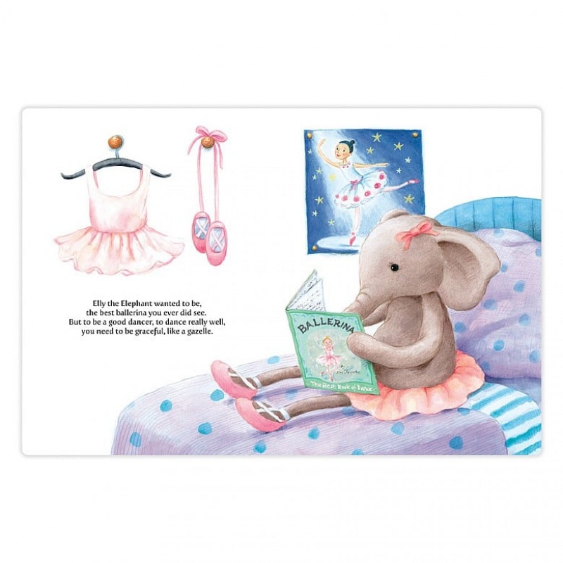 Jellycat Elly Ballerina Buch | ZVYK-16089