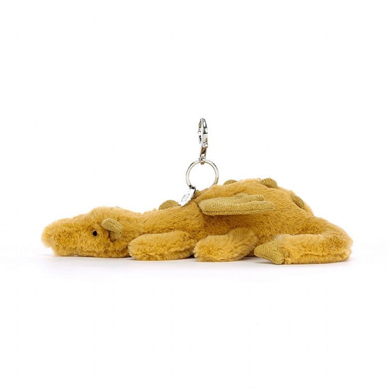 Jellycat Golden Drache Schlüsselanhänger | LBDM-90653