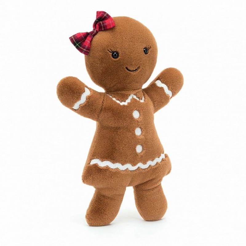 Jellycat Jolly Gingerbread Ruby Groß | XSIF-40918