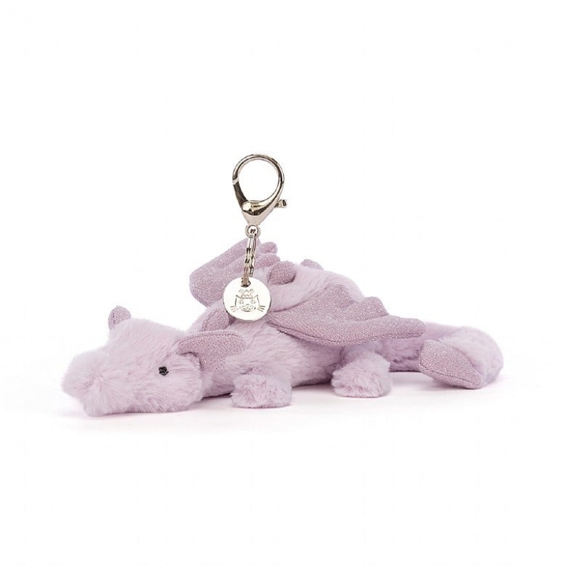 Jellycat Lavender Drache Schlüsselanhänger | RAFX-34602