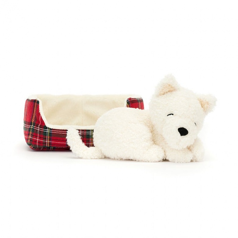 Jellycat Napping Nipper Westie | GAZT-36059