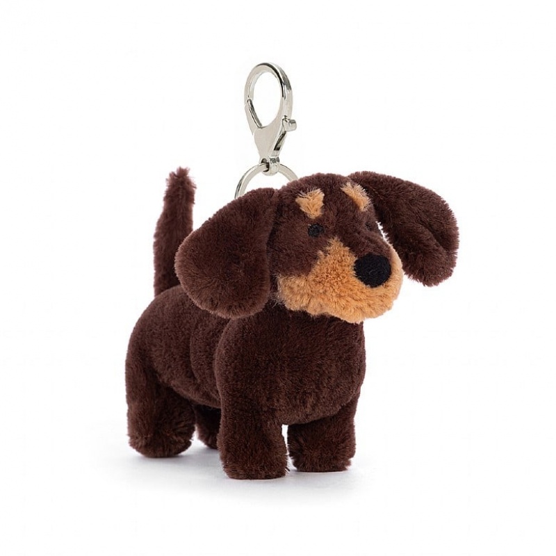 Jellycat Otto Sausage Hund Schlüsselanhänger | AILE-65432