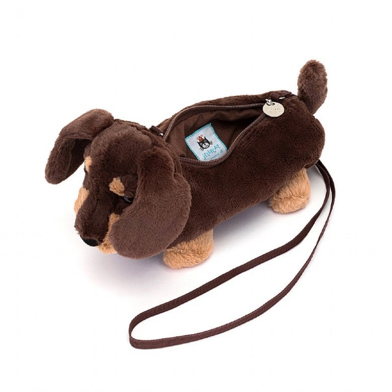 Jellycat Otto Sausage Hund Tasche | XDJV-39875