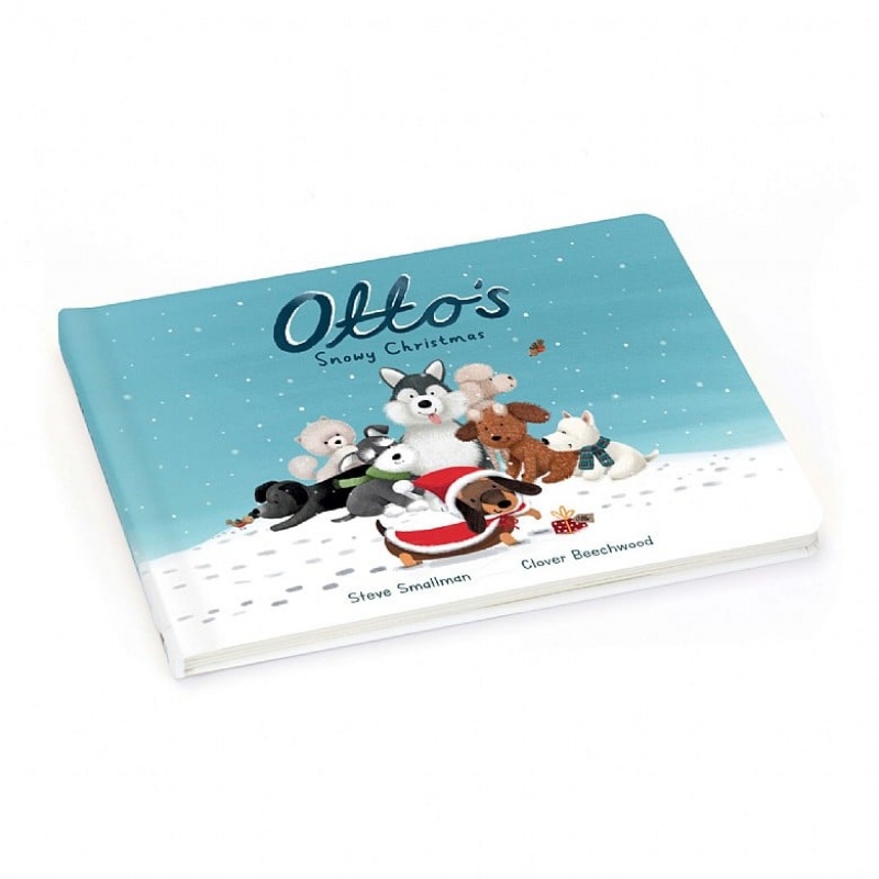 Jellycat Otto’s Snowy Weihnachten Buch | WXDF-84706