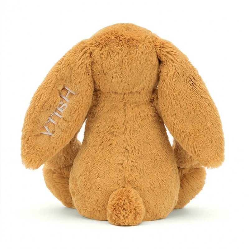 Jellycat Personalised Bashful Golden Hase Mittelgroß | ATHP-67023