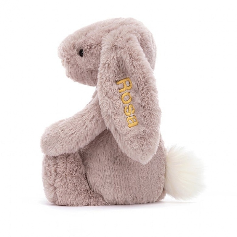 Jellycat Personalised Bashful Luxe Hase Rosa Mittelgroß | XWNO-32450