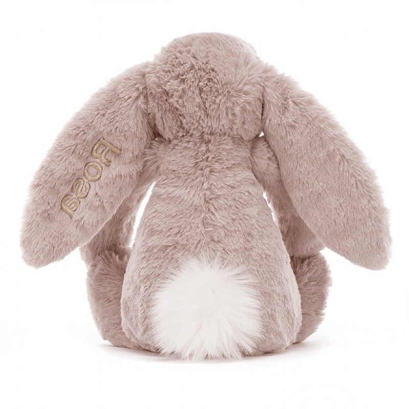 Jellycat Personalised Bashful Luxe Hase Rosa Mittelgroß | XWNO-32450