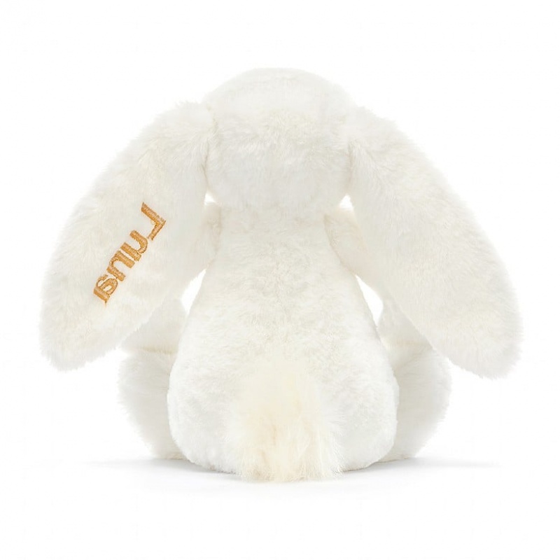 Jellycat Personalised Bashful Luxe Hase Luna Mittelgroß | JKZS-30815