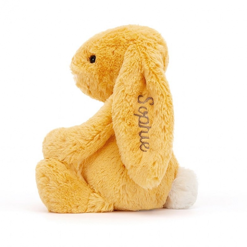 Jellycat Personalised Bashful Sunshine Hase Mittelgroß | GCRN-31928