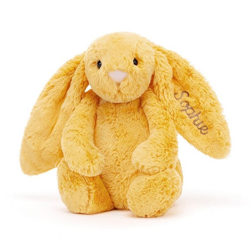 Jellycat Personalised Bashful Sunshine Hase Mittelgroß | GCRN-31928