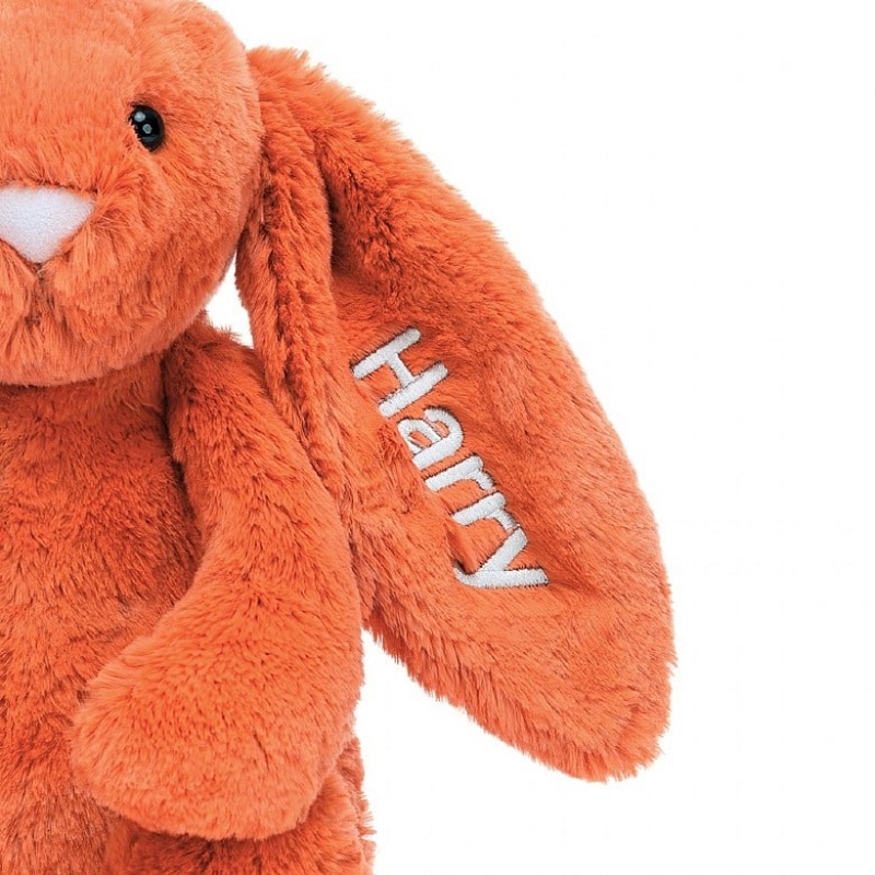 Jellycat Personalised Bashful Tangerine Hase Mittelgroß | TWBM-98052