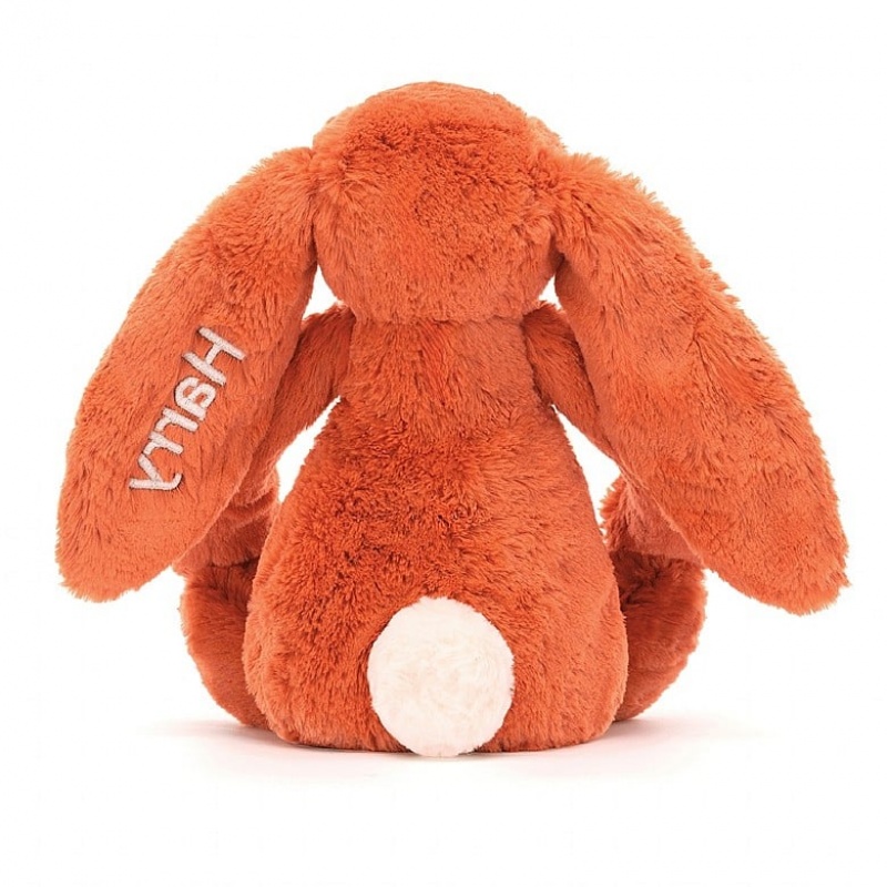 Jellycat Personalised Bashful Tangerine Hase Mittelgroß | TWBM-98052