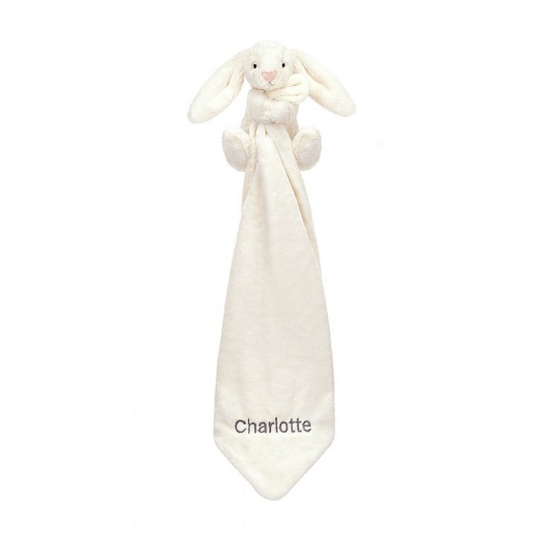 Jellycat Personalised Bashful cremefarbenen Hase Schnuffeltuch | ABWI-41638