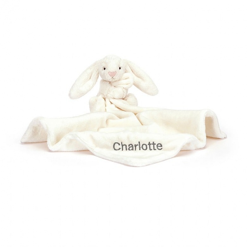 Jellycat Personalised Bashful cremefarbenen Hase Schnuffeltuch | ABWI-41638