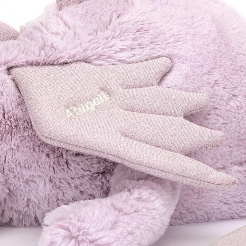 Jellycat Personalised Lavender Drache Riesig | KSIL-98764