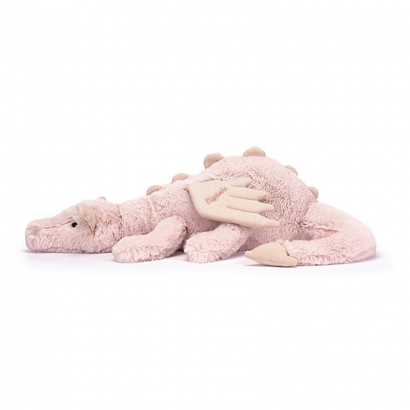 Jellycat Personalised Rose Drache Riesig | VJUM-50698