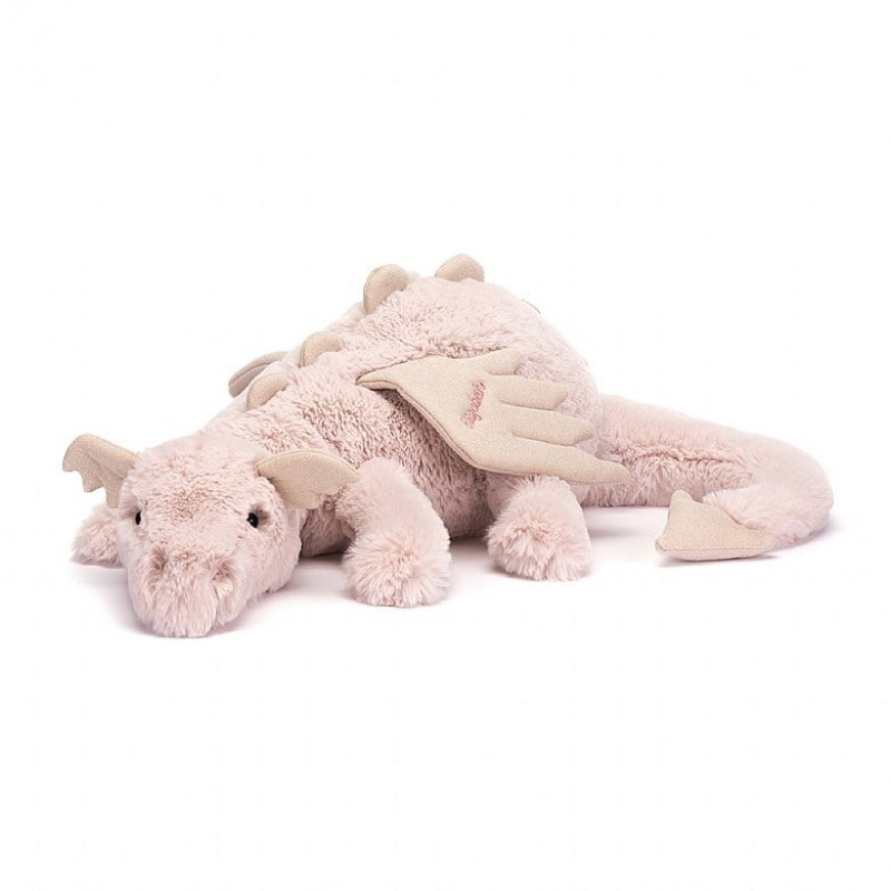 Jellycat Personalised Rose Drache Riesig | VJUM-50698