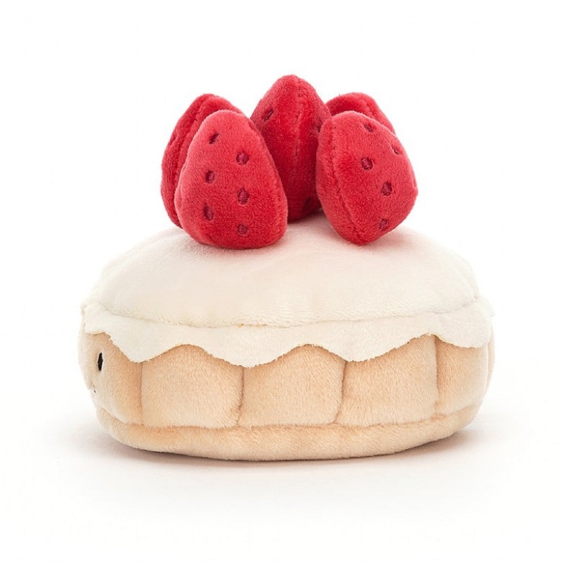 Jellycat Pretty Patisserie Tarte Aux Fraises | VTWS-53061