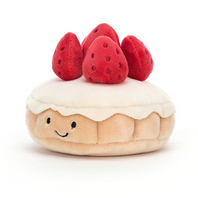 Jellycat Pretty Patisserie Tarte Aux Fraises | VTWS-53061