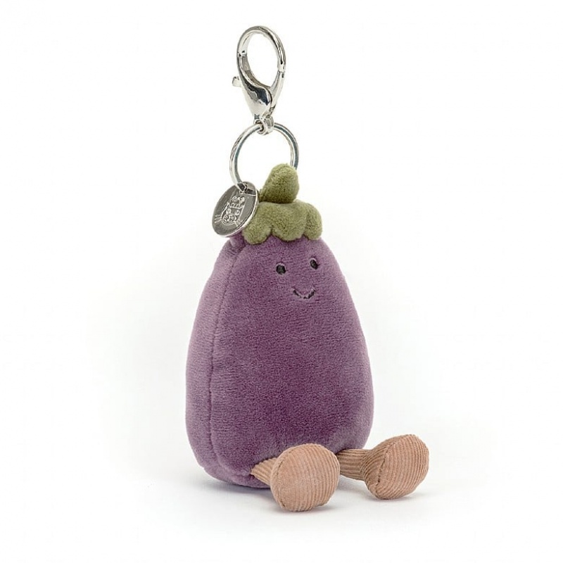 Jellycat Vivacious Aubergine Schlüsselanhänger | NZVE-48051